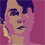 Aung San Suu Kyi pop art