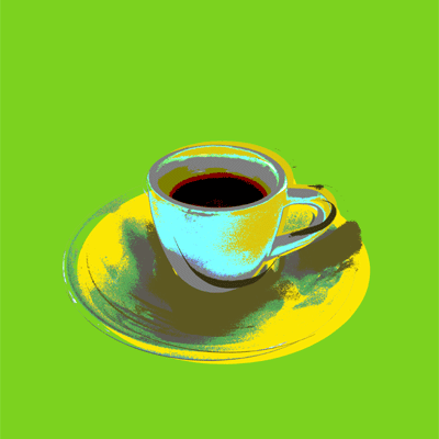 coffee cup poster